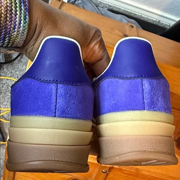 Adidas Gazelle Bold Purple and White Sneakers - Picture 7 of 10